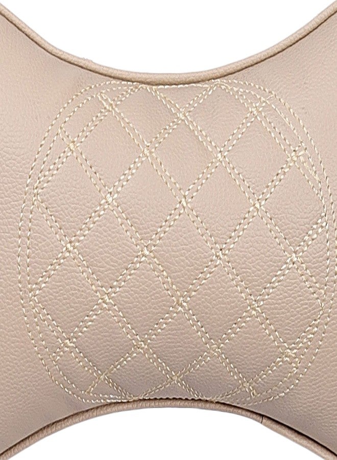 SEVAM Car Neck Rest Pillow, Cushion Neck Support (Beige) - Image 3